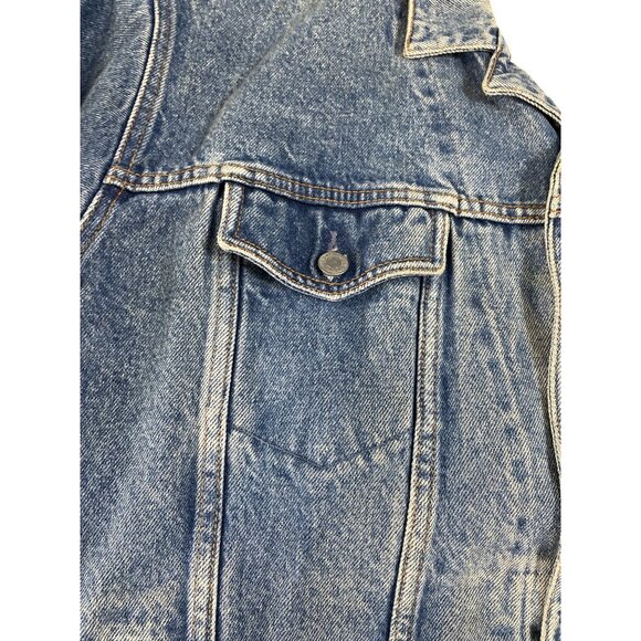 Gap  vintage denim Blue womans Jean denim Jacket Marylin graphic size M SKU 8751 - Picture 5 of 16
